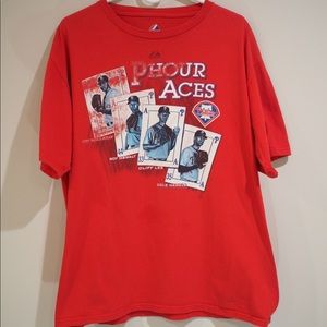 Philadelphia Phillies Four Aces Tee from 2010 season